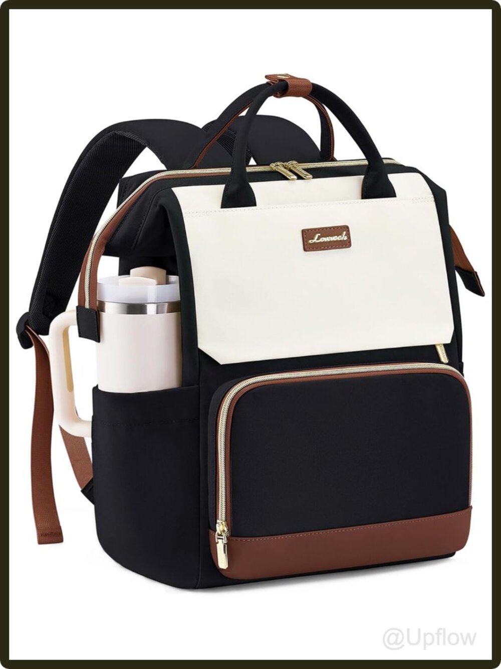 Women's Laptop Backpack Fits 15.6 Inch Tablet 16 Pockets Travel Work Nurse